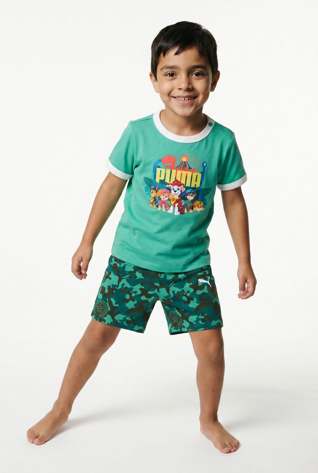 PUMA Trainingsanzug X PAW PATROL MINICATS TEE AND SHORTS SET INF (2-tlg), zweiteiliges Set, Regular Fit, ohne Kapuze Bild 3