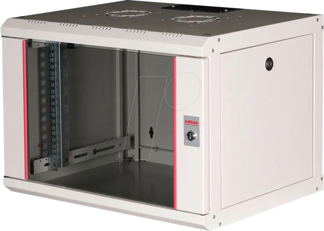 ROLINE 26210000 - 19'' Wandgehäuse, 7 HE, Tiefe 450mm, grau