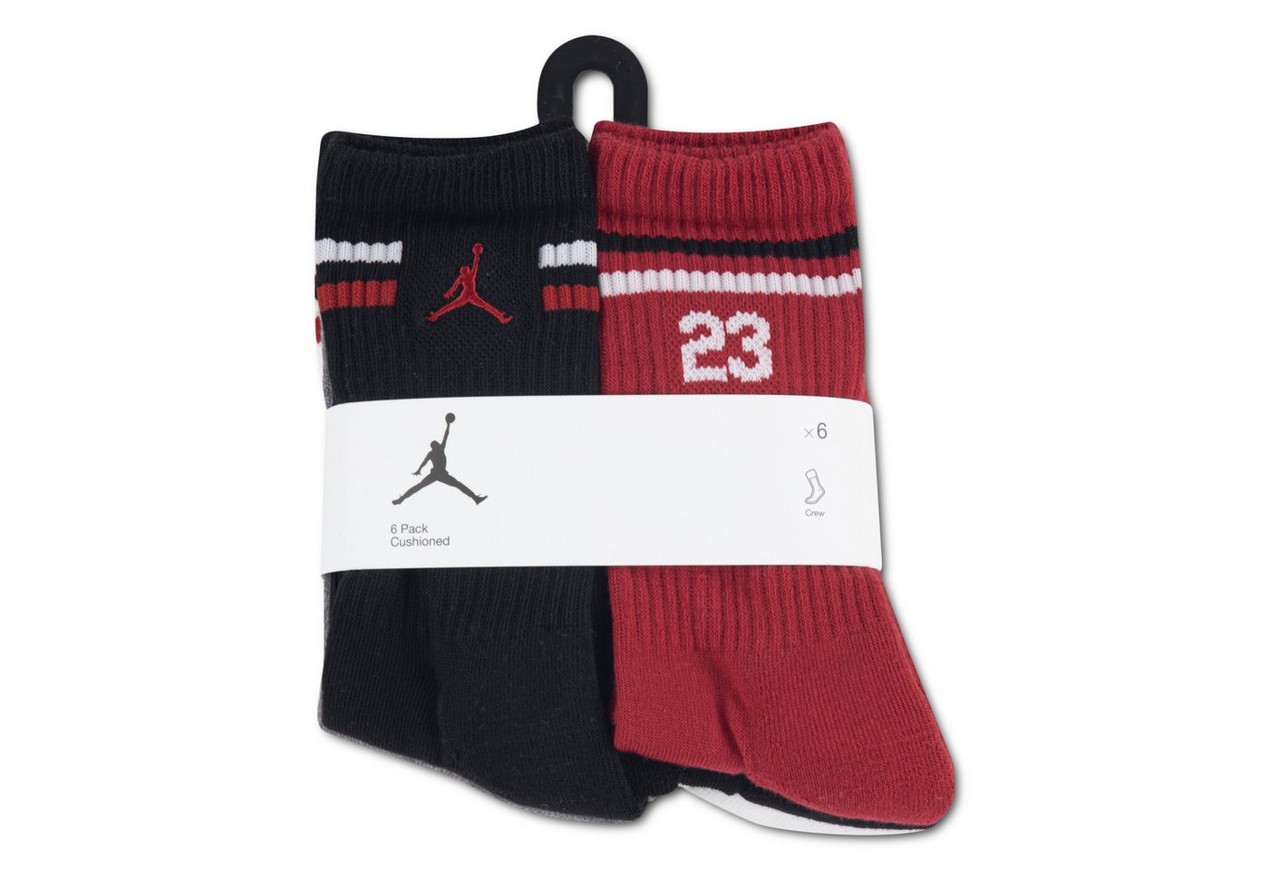 Jordan Sportsocken JHB JORDAN ICON STRIPE 6PK CRE (6-Paar) für Kinder, im 6er-Set, atmungsaktives Polyestergemisch Bild 3
