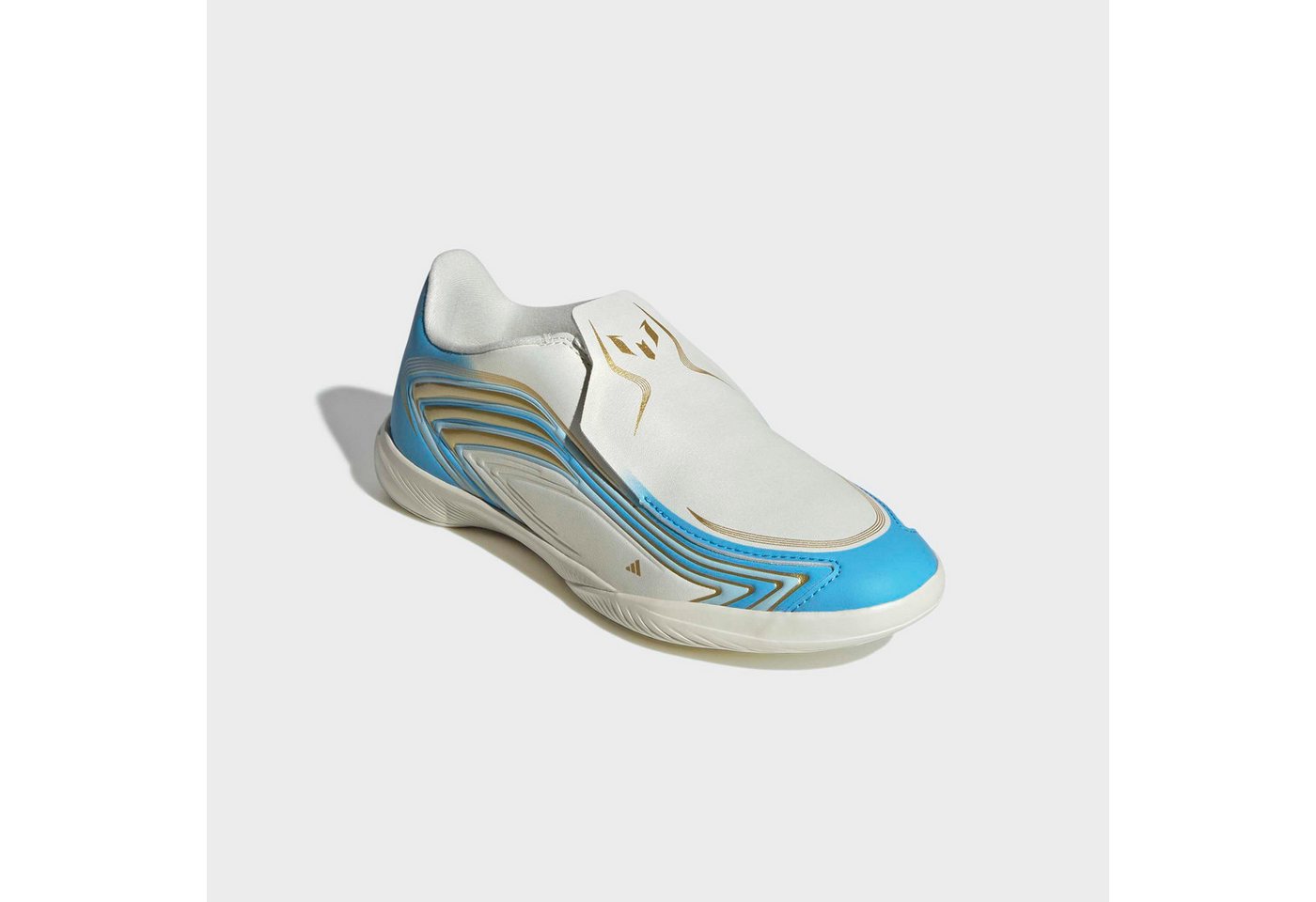 adidas Performance F50 MESSI LEAGUE KIDS, HALLENBÖDEN, OHNE SCHNÜRSENKEL Fußballschuh für Hallenboden, für Jugendliche & Kinder Bild 5