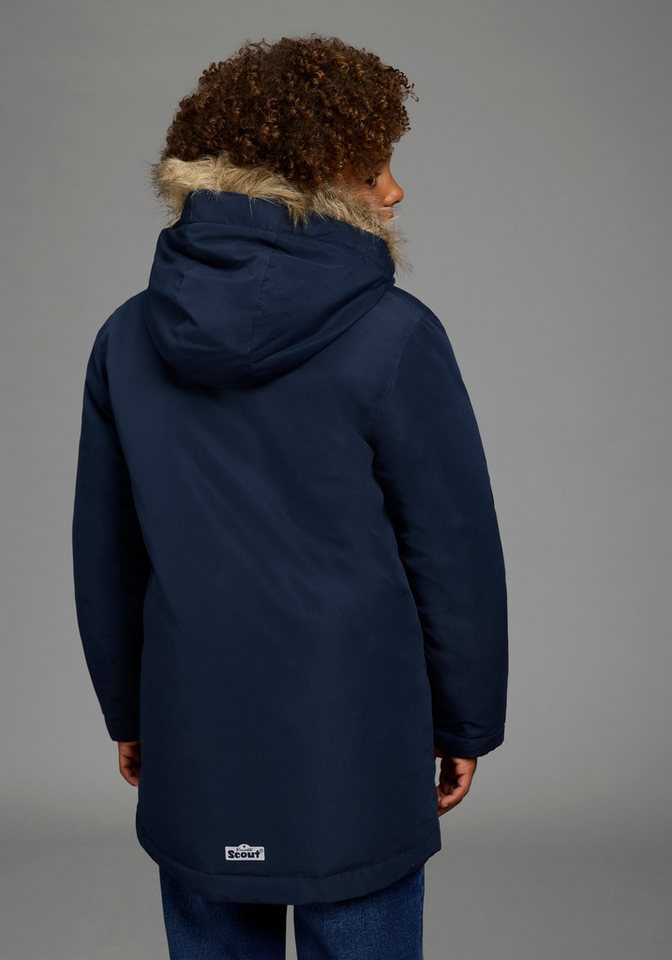 Scout Outdoorjacke Parka mit Fellkragen - NEU von SCOUT Warmer Parka mit abnehmbaren Kapuzendetails, mit Fleecefütterung Bild 3