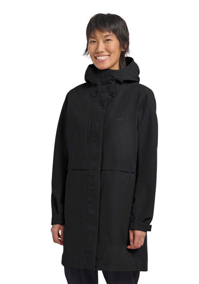 Jack Wolfskin Outdoorjacke TERRAVIEW 2L COAT W Regenmantel, wasserdicht, atmungsaktiv Bild 3