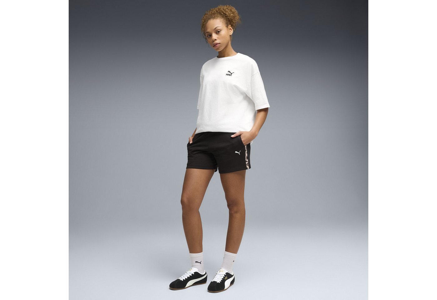 PUMA Sporthose Essentials Graphics Animal 5" Shorts Damen