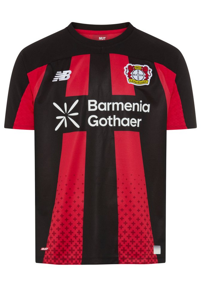 New Balance Fußballtrikot Bayer 04 26/27 Home Short Slee atmungsaktives Material, schnell trocknendes Polyester
