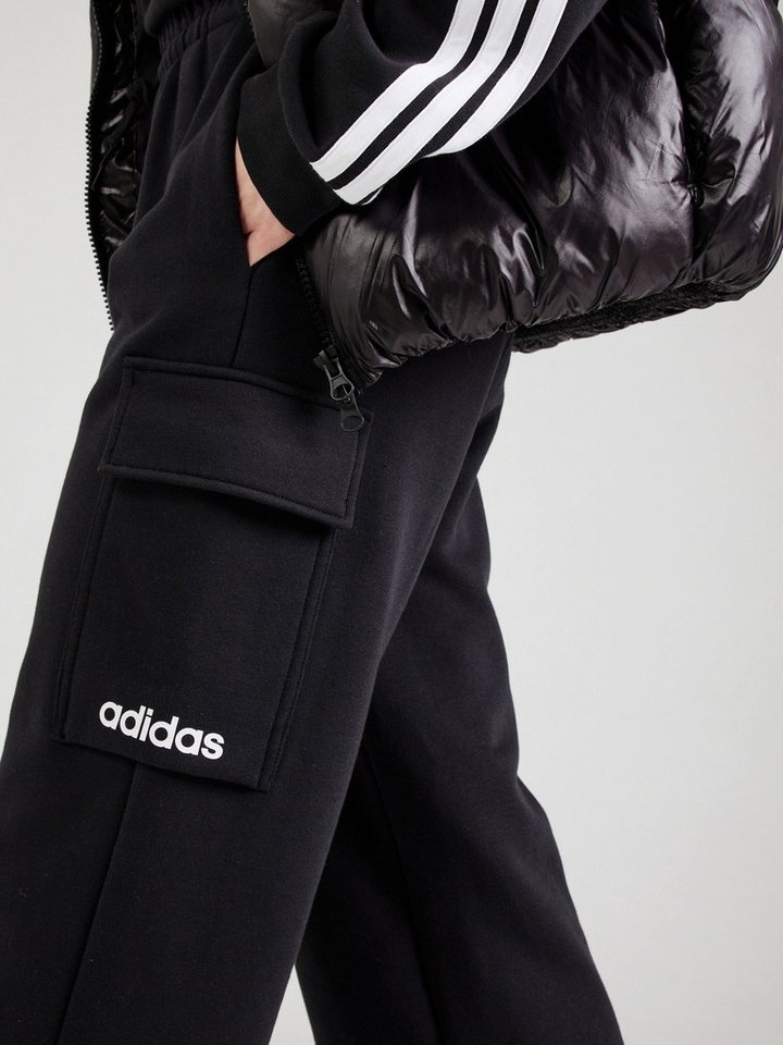 adidas Sportswear Sporthose ESSENTIALS LINEAR FLEECE CARGO (1-tlg) Bild 3
