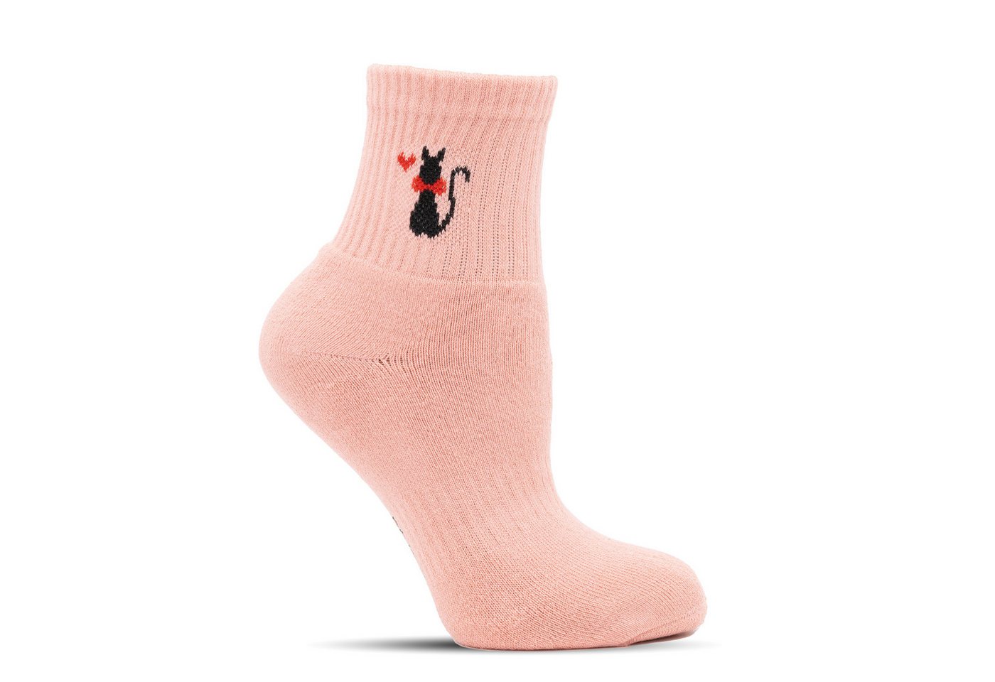 Frostfighter Thermosocken Wintersocken Damen Thermo (10-Paar) Frottee Innenfutter, warme dicke weiche Socken, Katzenmuster Bild 2