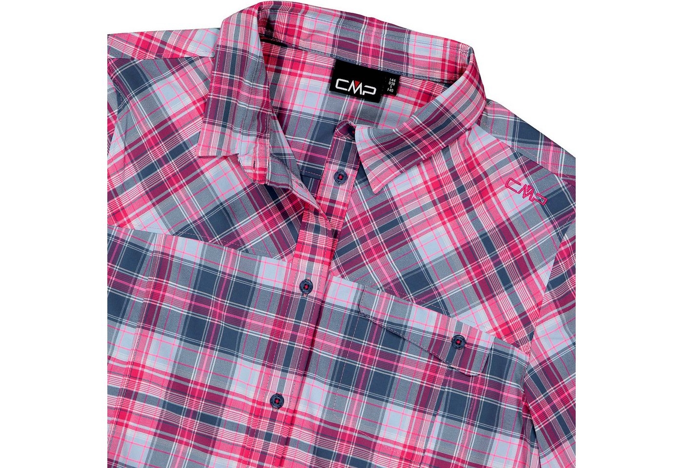 CMP Outdoorbluse Tech Shirt Button-Up mit Markendetails Bild 4