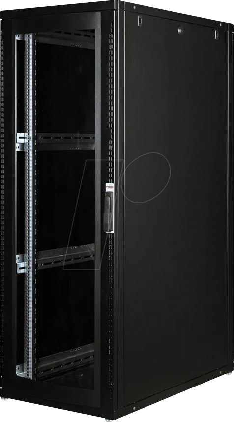 ROLINE 26210152 - 19'' Serverschrank, 36 HE, 1000mm Tiefe, schwarz Plexiglas