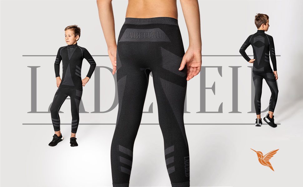 Ladeheid Funktionsunterhose 2er Pack Kinder Funktionsunterwäsche Lange Unterhose LAGI008 (1-St)