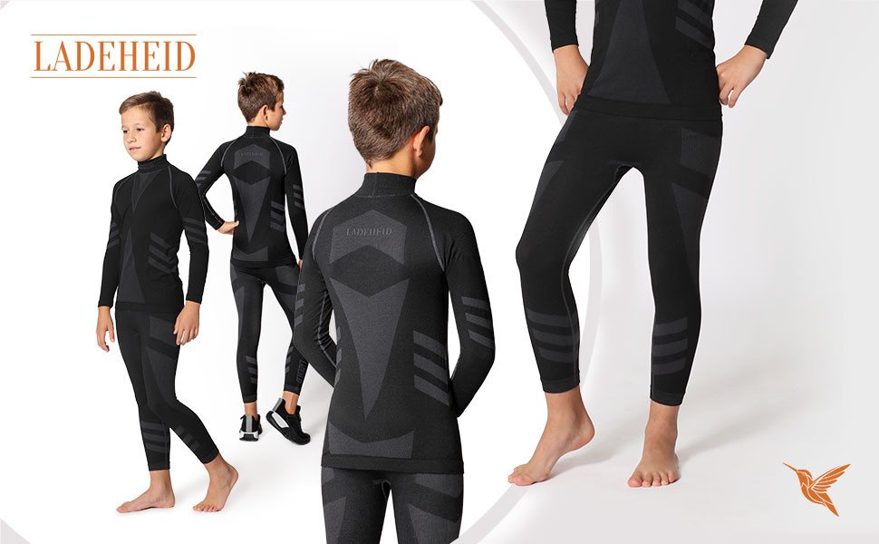 Ladeheid Funktionsunterhose 2er Pack Kinder Funktionsunterwäsche Lange Unterhose LAGI008 (1-St) Bild 2