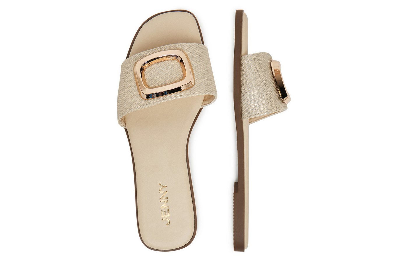 Jenny Jenny Damen Flip-Flops Beige 57B2048 Badepantolette Bild 5