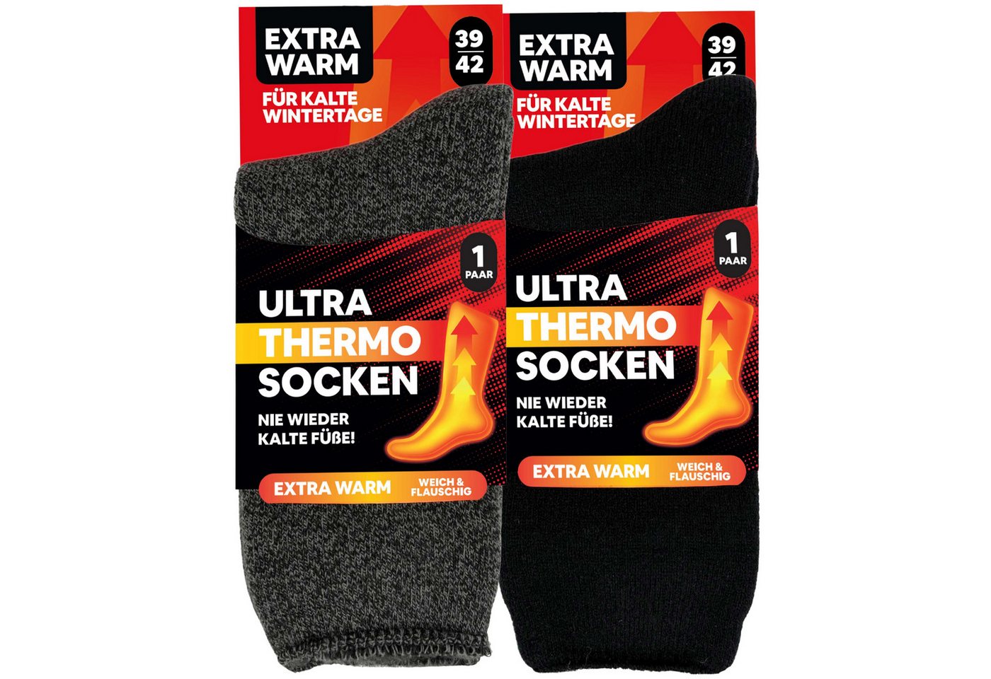 MEDOLY Thermosocken ULTRA THERMO Wintersocken (6 Paar) mit extra warmen Innenfleece