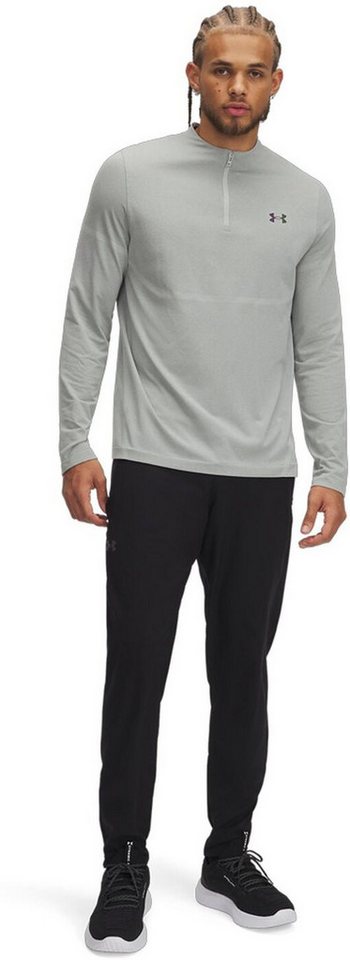 Under Armour® Trainingshose VANISH WOVEN TAPERED PANTS BLACK/WHITE-DK SMOKE GREY-GREY Bild 2