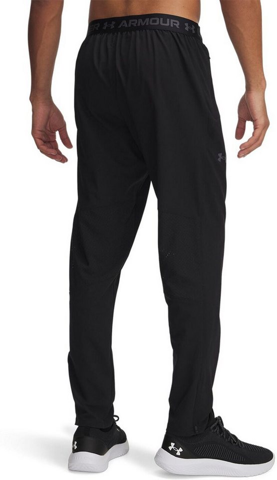 Under Armour® Trainingshose VANISH WOVEN TAPERED PANTS BLACK/WHITE-DK SMOKE GREY-GREY Bild 4