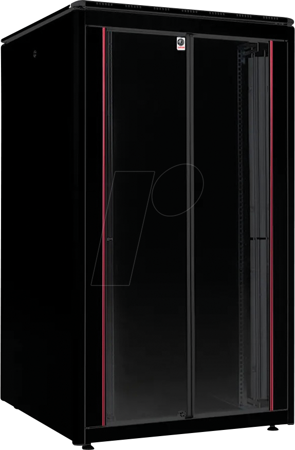 ROLINE 26210224 - 19'' Netzwerkschrank, 26 HE, 800mm Tiefe, schwarz