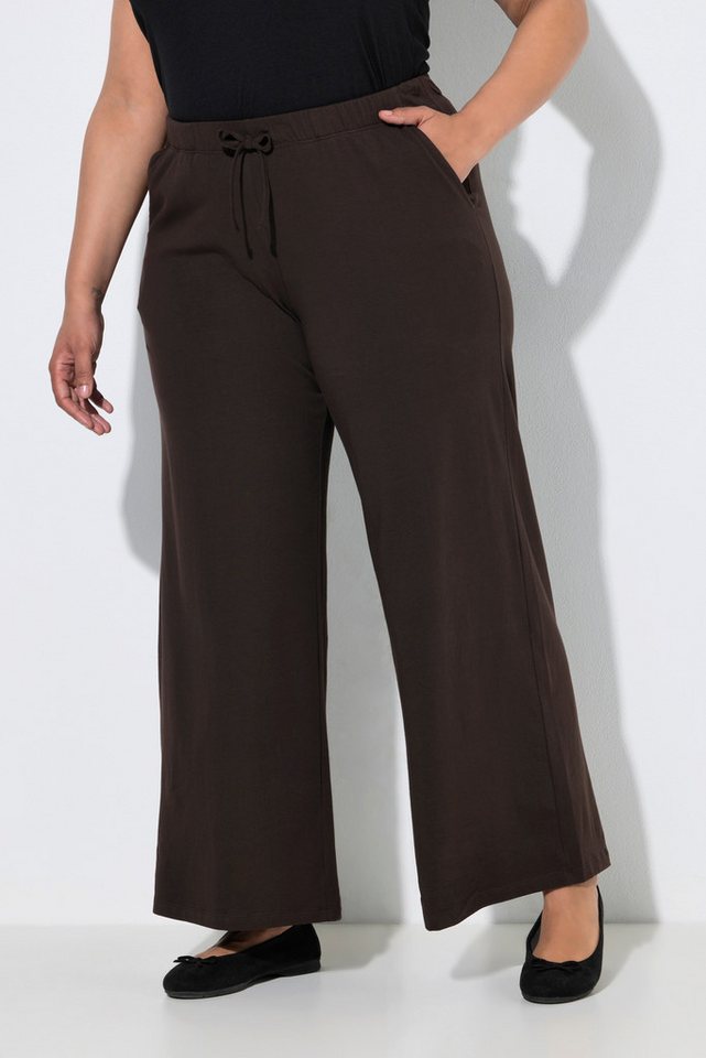 Ulla Popken Funktionshose Jersey-Marlenehose weites Bein Elastikbund Bild 2