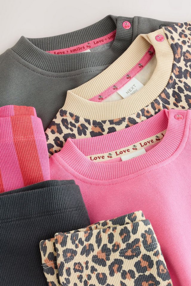 Next Sweatanzug Baby-Set mit Sweatshirt und Leggings, 6er-Pack (6-tlg) Bild 5