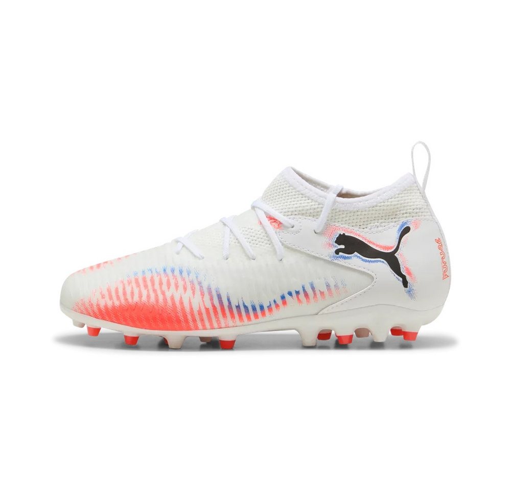 PUMA FUTURE 8 MATCH MG Jr PUMA WHITE-PUMA BLACK-GLOWING RED Fußballschuh Bild 2