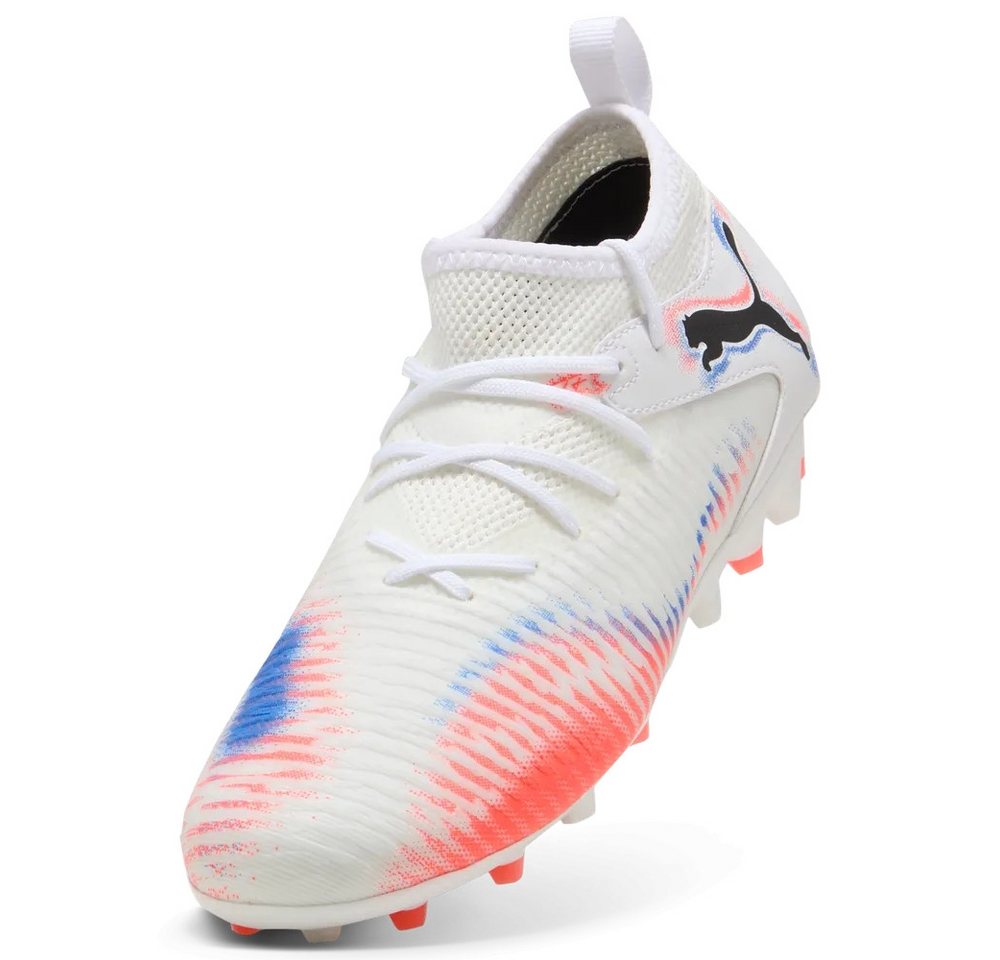 PUMA FUTURE 8 MATCH MG Jr PUMA WHITE-PUMA BLACK-GLOWING RED Fußballschuh Bild 3