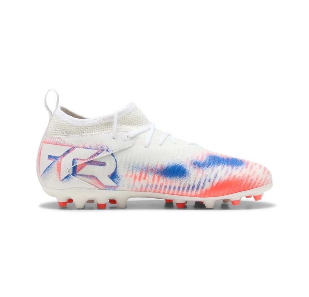 PUMA FUTURE 8 MATCH MG Jr PUMA WHITE-PUMA BLACK-GLOWING RED Fußballschuh Bild 5