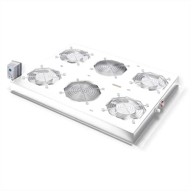 ROLINE 26210273 - 19'' Dachlüftereinheit, 4 Lüfter, grau