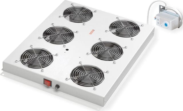 ROLINE 26210274 - 19'' Dachlüftereinheit, 6 Lüfter, grau