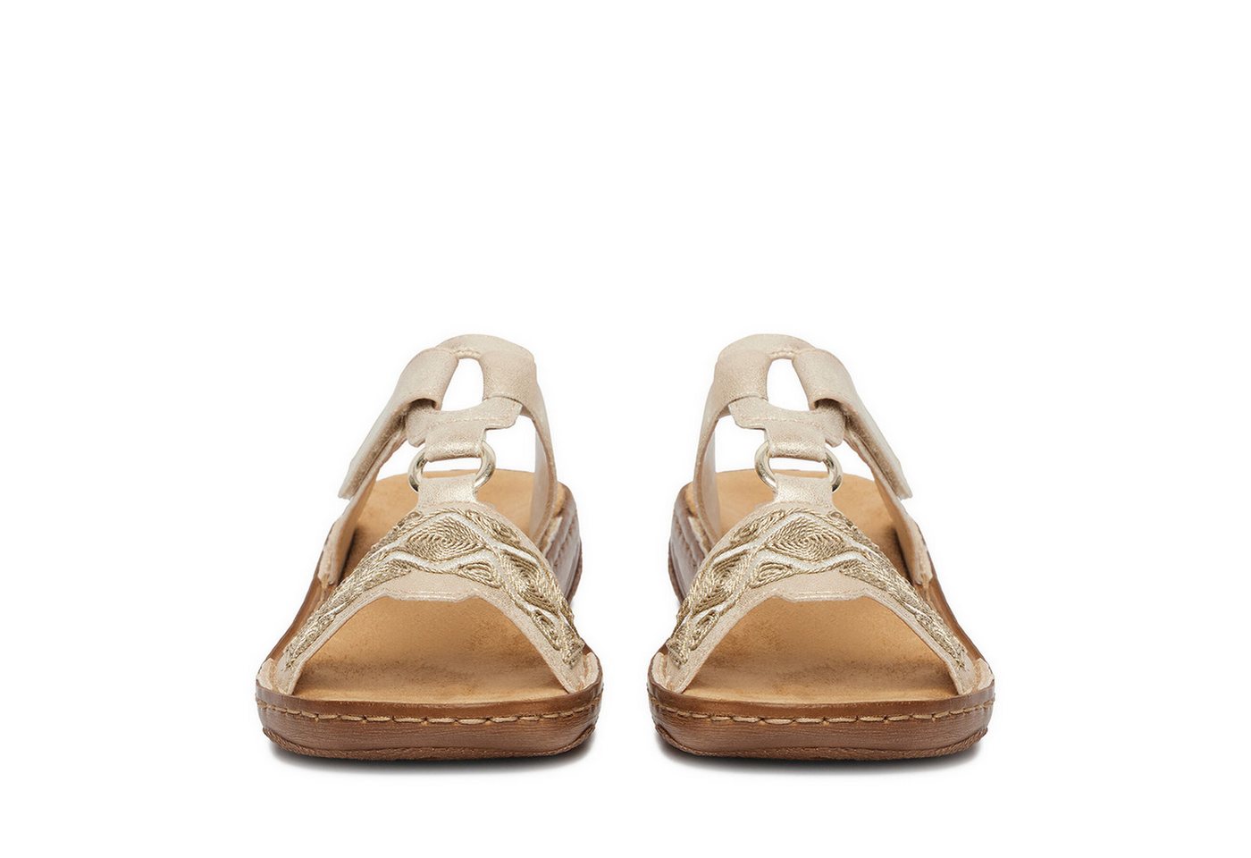 Rieker Rieker Damen-Flip-Flops Gold V2864-60 Badepantolette