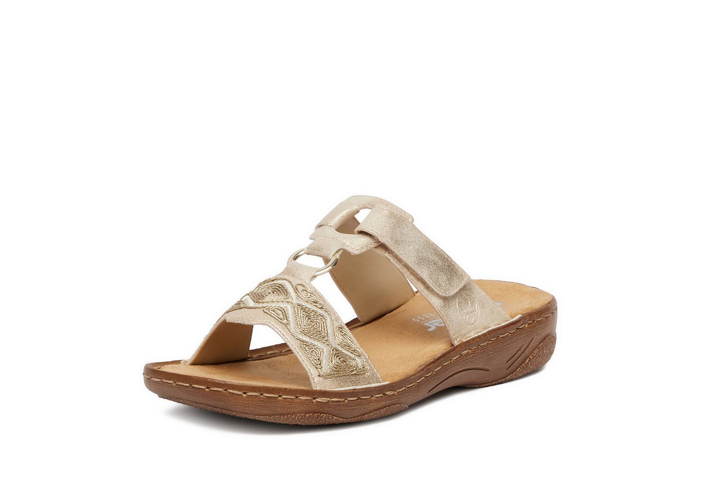 Rieker Rieker Damen-Flip-Flops Gold V2864-60 Badepantolette Bild 2
