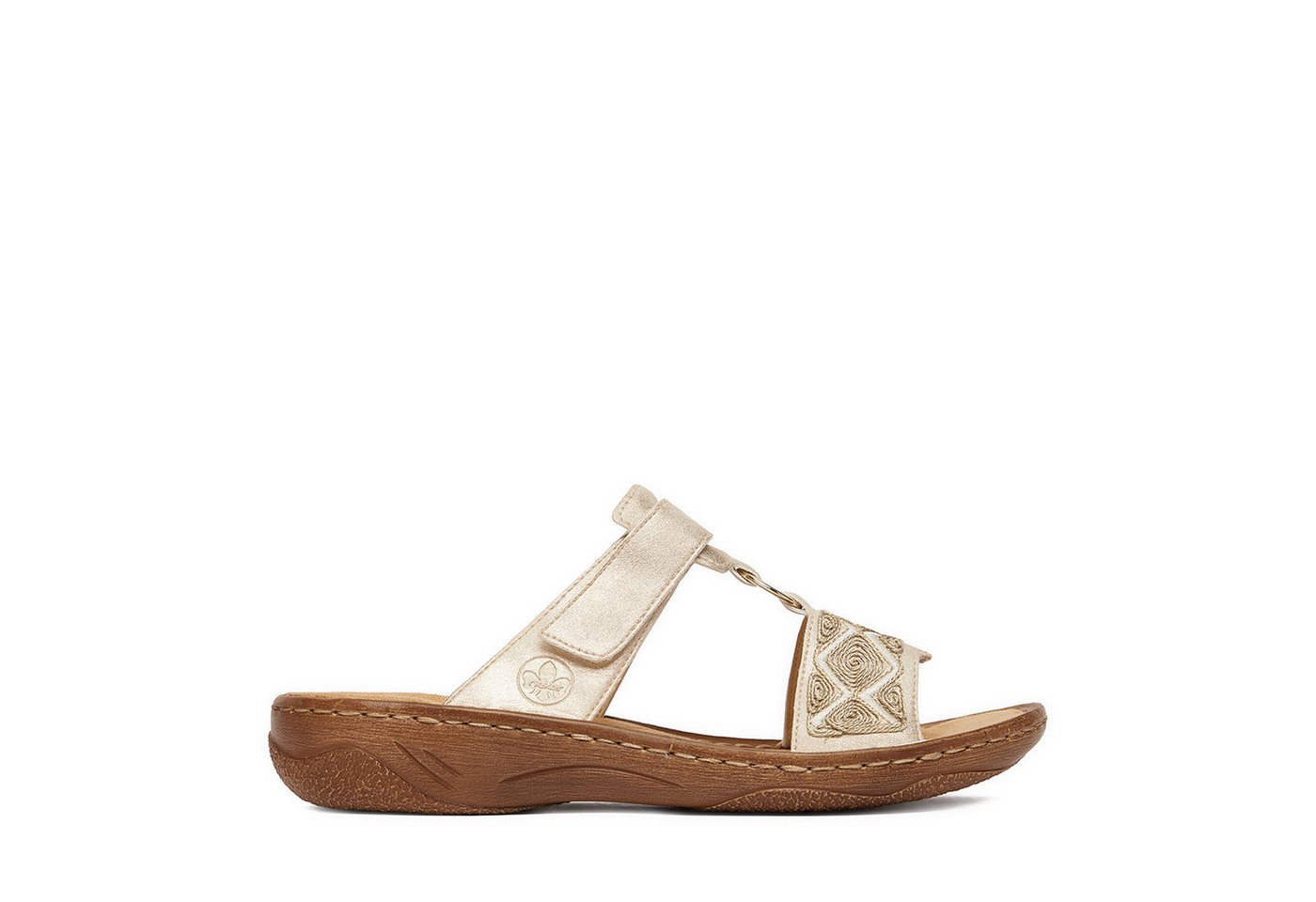 Rieker Rieker Damen-Flip-Flops Gold V2864-60 Badepantolette Bild 4