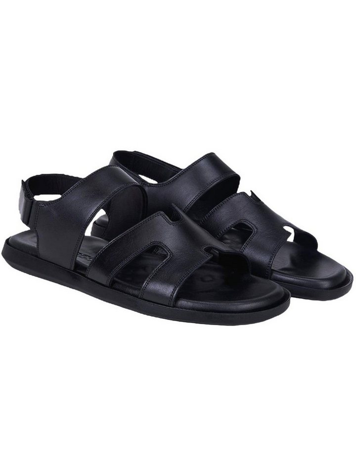 Desa DESA Herren-Ledersandalen mit Klettverschluss Badezehentrenner Bild 2