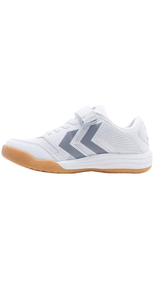 hummel Hallen-Indoorschuhe Multiplay Stable VC weiss/grau Kinder Badmintonschuh Bild 3
