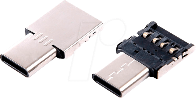 ROPI USB TYPE C - Raspberry Pi - Adapter A-Buchse auf Type C-Stecker, USB 2.0 OTG