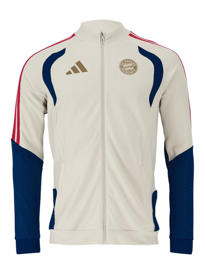 adidas Performance Trainingsjacke FC Bayern München, Trainingsjacke Teamline, Herren, Off white Bild 2