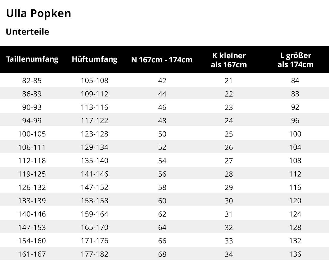 Ulla Popken Funktionshose Softshellhose wasserabweisend Klettriegel