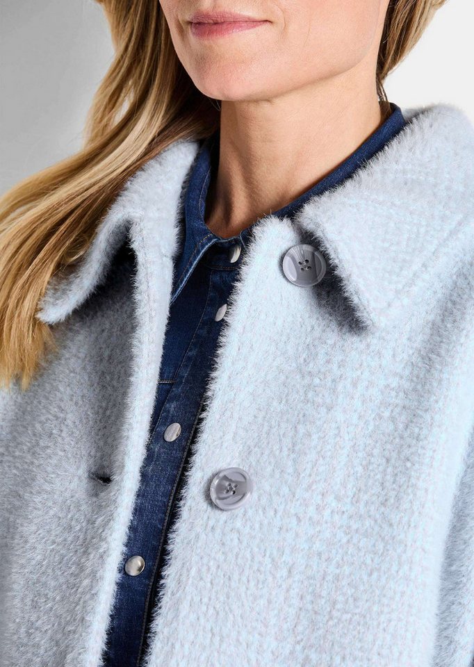 GOLDNER Outdoorjacke Flauschige Winterjacke mit Hemdkragen Karojacke mit Knopfleiste, Taschen und Langarm Bild 2