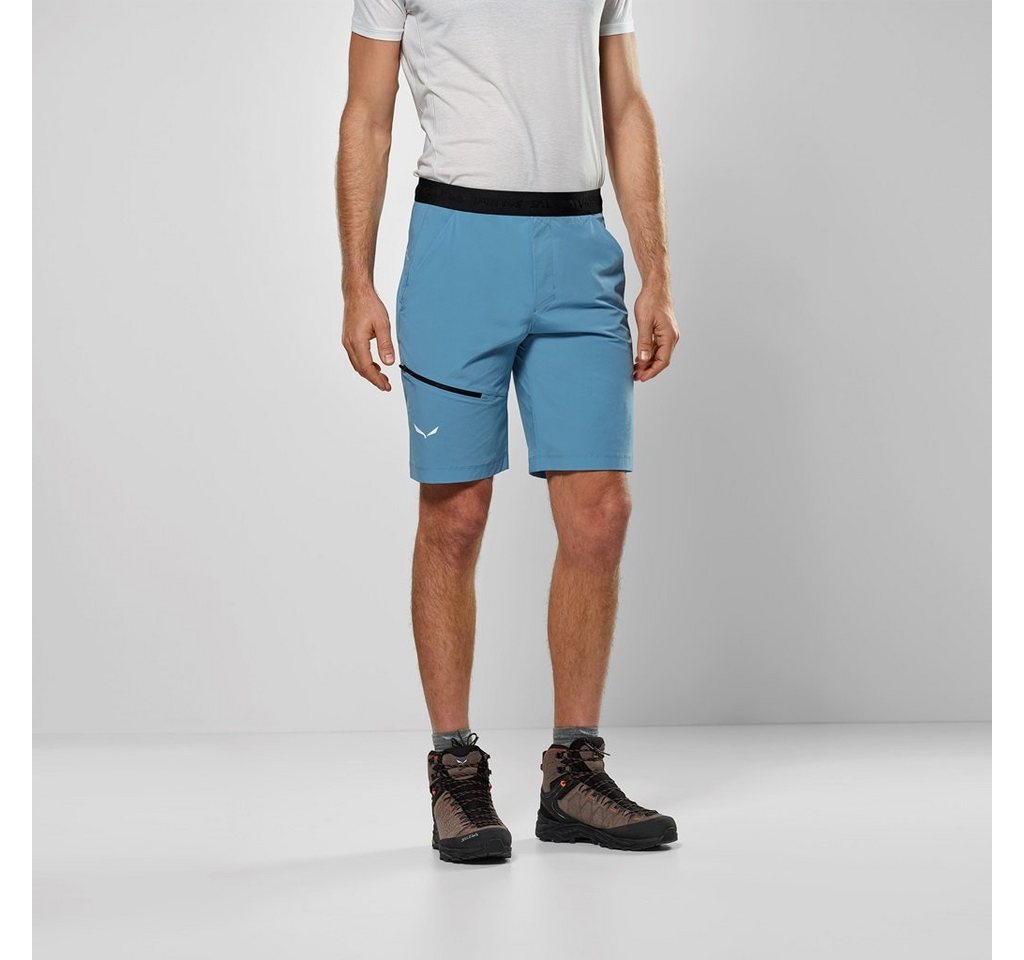 Salewa Trekkinghose Trekking-Wanderhose Puez 4 Short (4-Wege-Stretch) kurz blau Herren