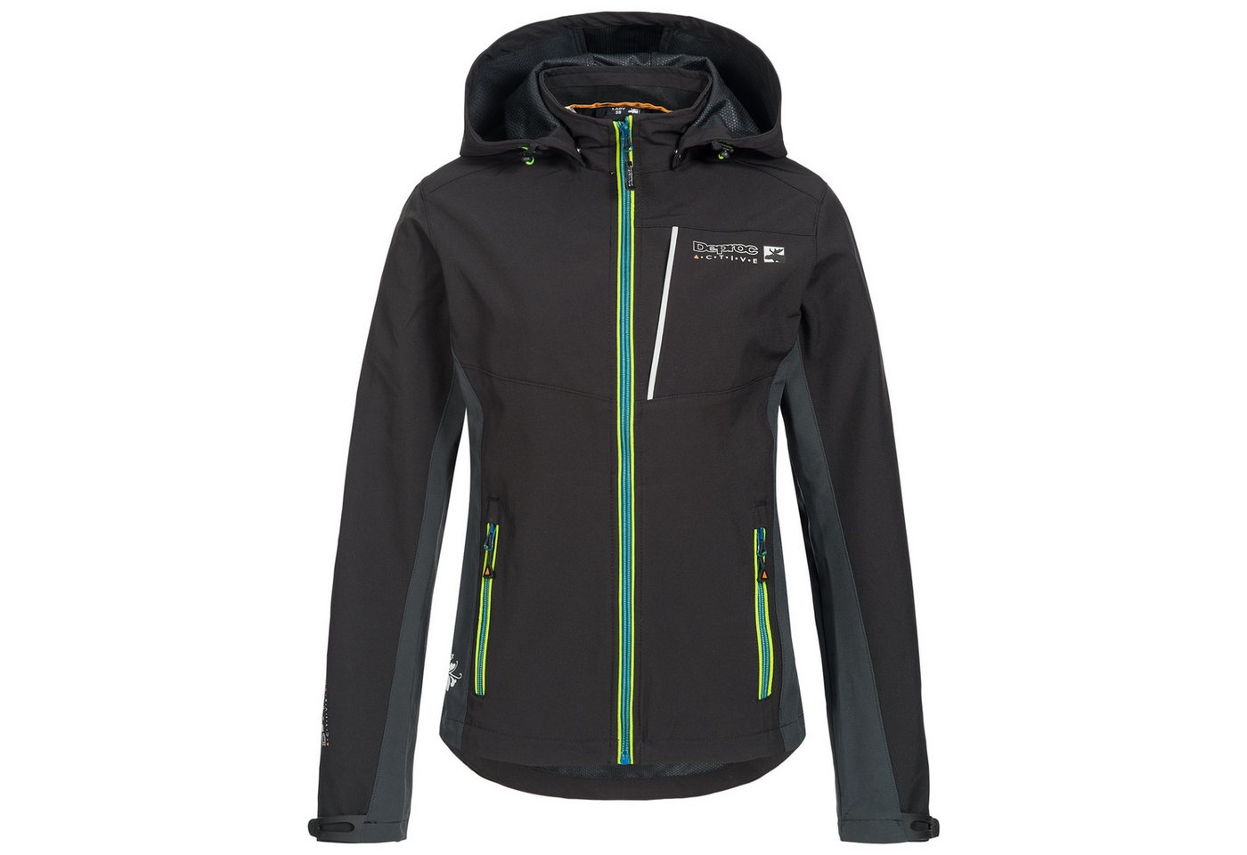 DEPROC Active Outdoorjacke NUNAVUT OS NEW WOMEN Softshelljacke Funktionsjacke auch in großen Größen erhältlich Bild 3