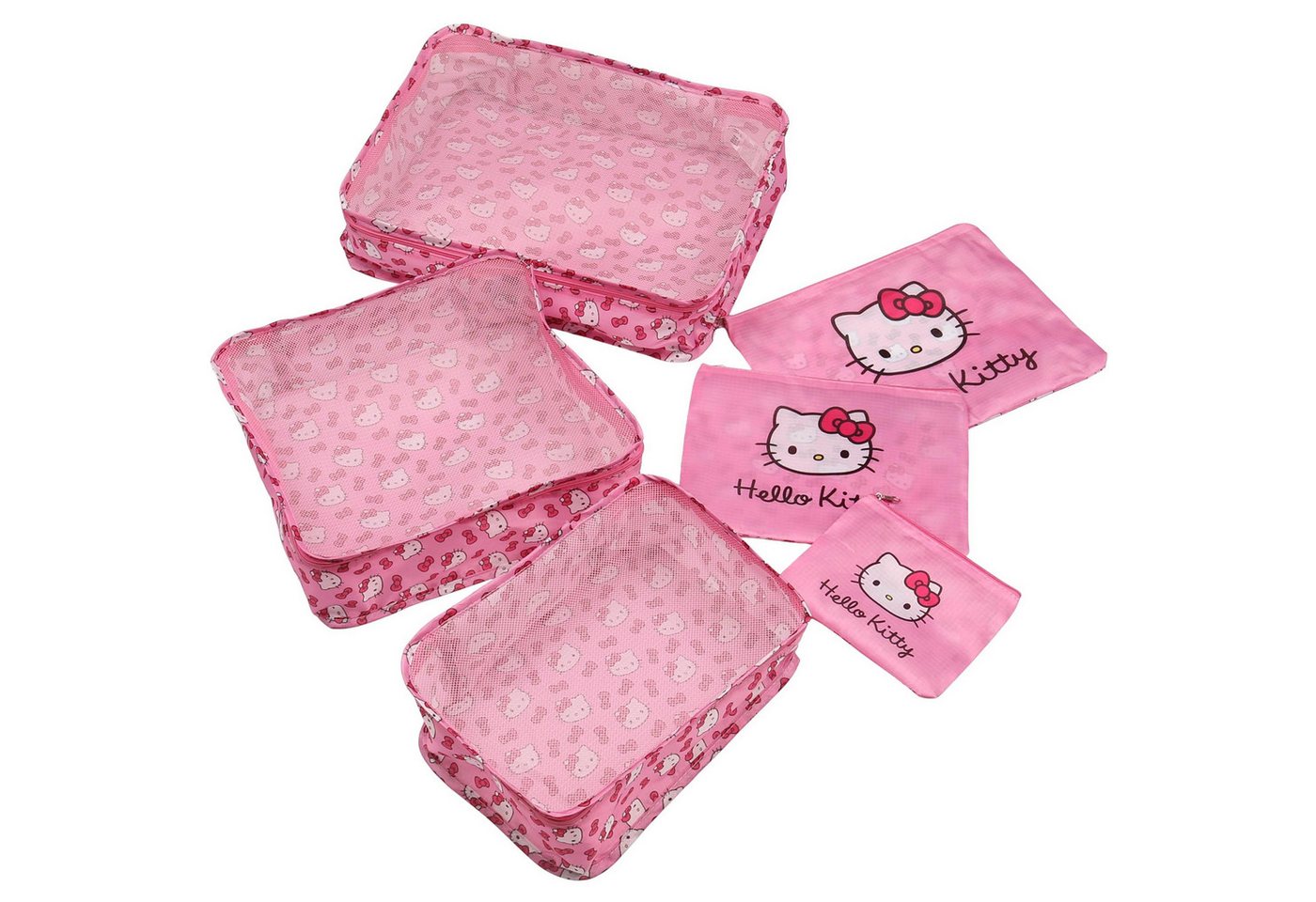 Sarcia.eu Kofferorganizer Hello Kitty Reise-Organizer-Set für Koffer, 6-teilig