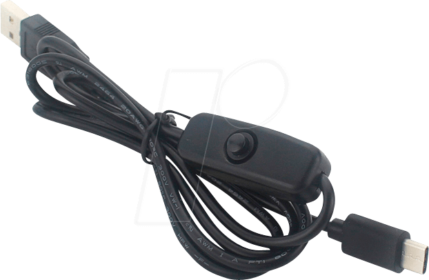 RPI CABLE USB-C - Raspberry Pi - Kabel mit Schalter, A-Stecker > USB-C-Stecker, 10