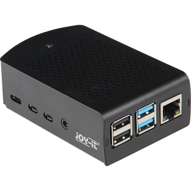 RPI CASE ALU06 - Gehäuse für Raspberry Pi 4, Alu, schwarz