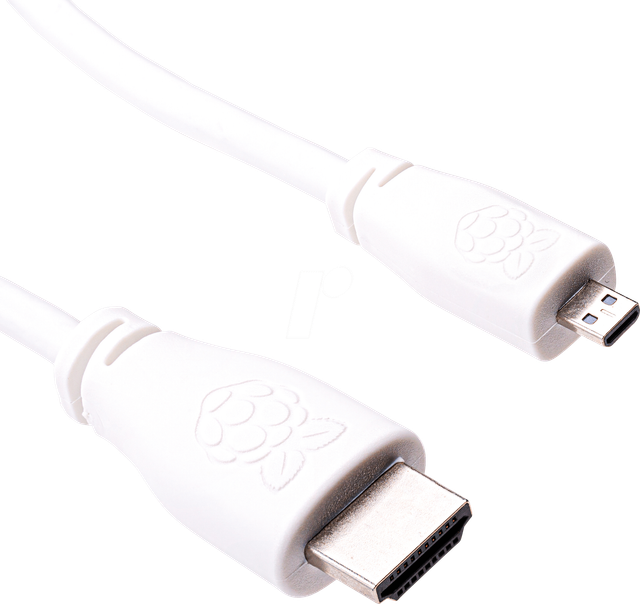 RPI M-HDMI HDMI3 - Raspberry Pi - Kabel, micro-HDMI auf HDMI, 2m, weiß
