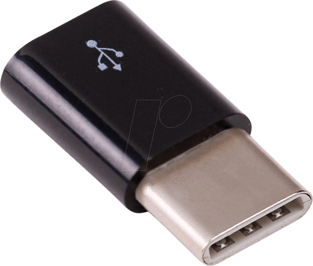 RPI MUSB USBC BK - Raspberry Pi - Adapter microUSB auf USB-C, schwarz