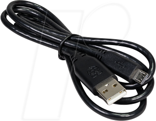 RPI USB-B/A 1 BK - Raspberry Pi - Kabel, Micro-USB (m) auf USB Typ A (m), 100cm, sc