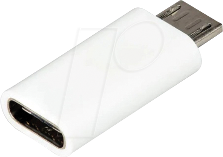 RPI USBC MUSB WT - Raspberry Pi - Adapter USB-C (f) auf microUSB (m), weiß
