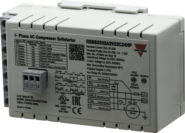 RSBS2332A2V23C24 - Sanftstartgerät Kompressoren RSB, 1-pol, 32 A, 230 V AC
