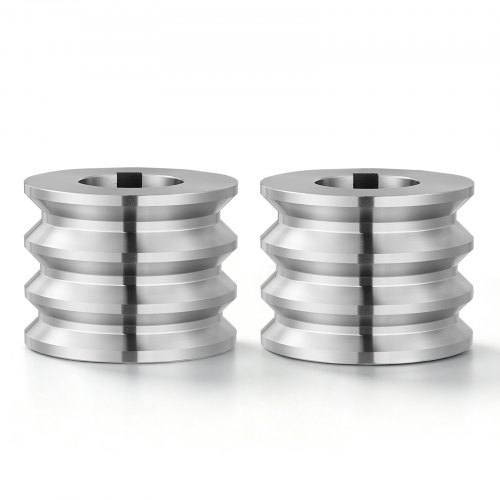 VEVOR Ersatzteile Zubehör für Walzwerk 2 Vierkantwalzen mit 3 Nut-Größen, Zubehör für Schmuck-DIY-Werkzeuge, Hochwertiger Legierter Stahl, zum Pressen von Duktilen Metallen wie Gold Silber Messing