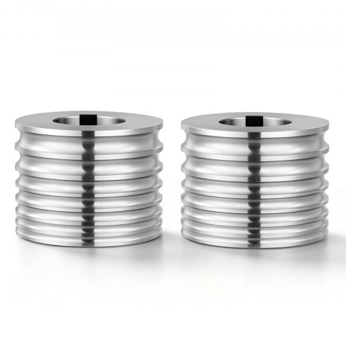 VEVOR Ersatzwalze Zubehörteile für Walzwerk 2 Rundwalzen mit 7 Nut-Größen, Zubehör für Schmuck-DIY-Werkzeuge, Hochwertiger Legierter Stahl, zum Pressen von Duktilen Metallen wie Gold Silber Messing