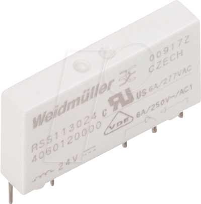 RSS 113012 - Steck-Printrelais 12 V DC, 6 A, 1 Wechsler