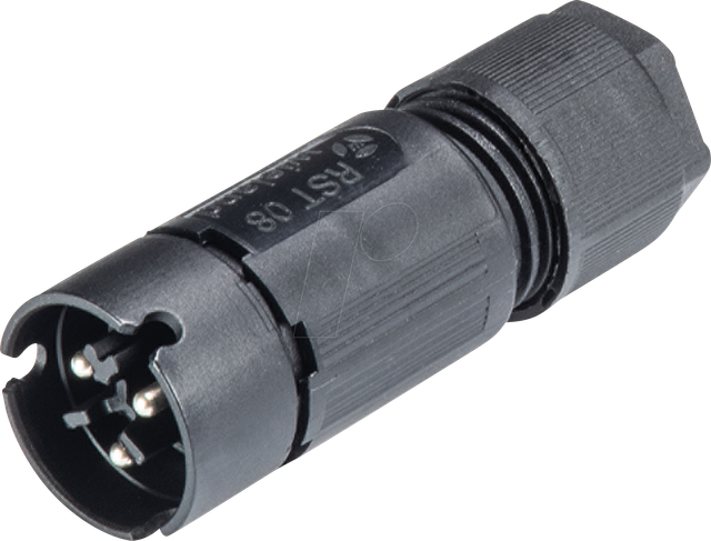 RST08I3 KS1 SW - Steckverbinder RST Micro 08i3, schwarz
