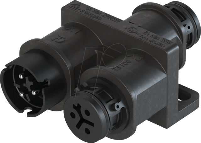 RST08I3 VT1 SW - Verteiler RST Micro 08i3, schwarz